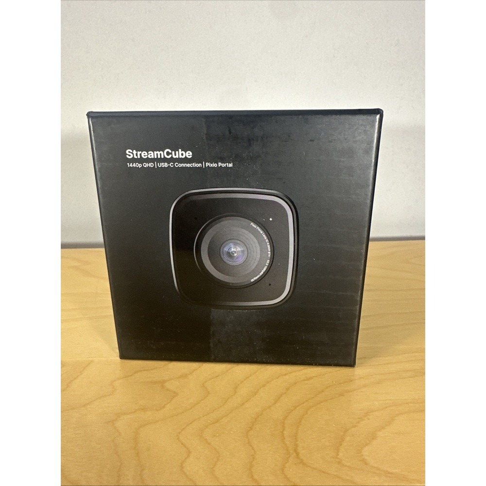 Pixio StreamCube Webcam 1440p QHD 60fps USB-C Streaming Camera New